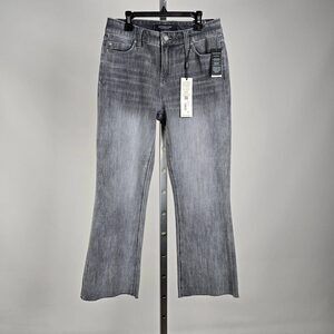 Liverpool Los Angeles Kessler Raw Hem Cropped Flare Jeans Size 4/27